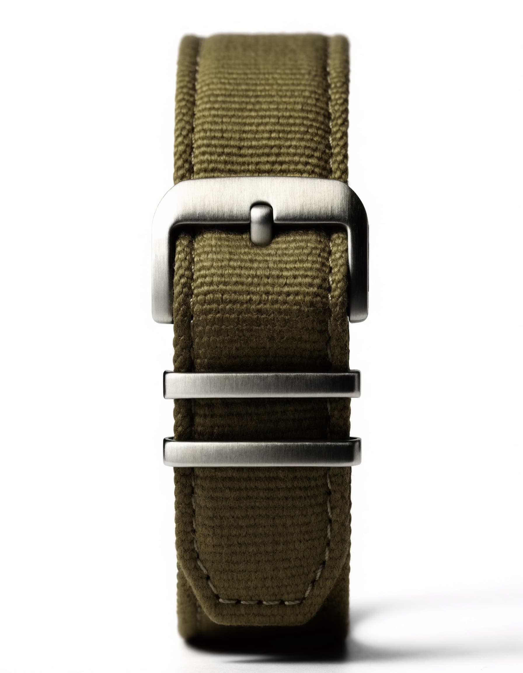 Woven Nylon Strap — Khaki Green